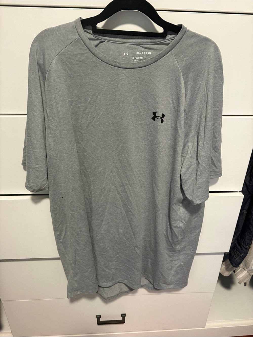 Under Armour Light Gray Crew Neck Performance Tee